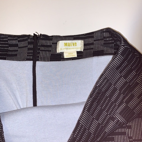 Anthropologie Maeve Black and Grey Stretchy Pencil Skirt - Women’s Size Medium - Picture 6 of 7